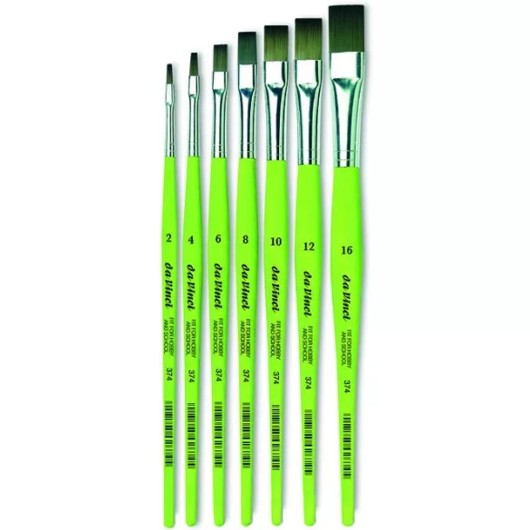 Ecset, lapított íves "macskanyelv" - Da Vinci FIT Synthetics Filbert Brush, Series 375 - 20