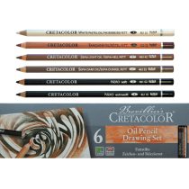 Pittceruza készlet - Cretacolor Oil Pencil Drawing Set 6pcs