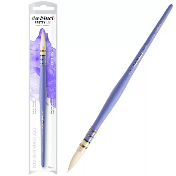 Ecset, akvarellecset - Da Vinci Da Vinci Watercolour Brush & Wash Brush Pretty Lili edition 493 - 2