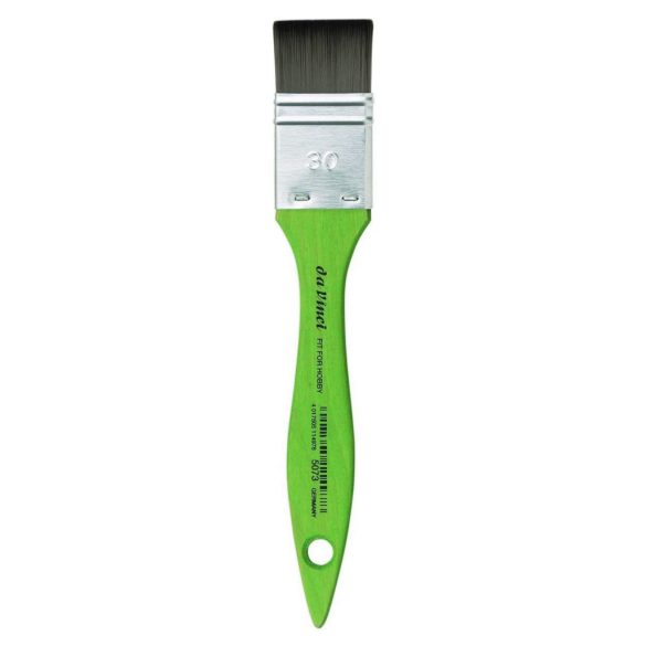 Synthetic Large Area vBrush - da Vinci Fit Synthetic Paint Brush, with Matt Green Handle - Broad brush, Series 5073 Size 30