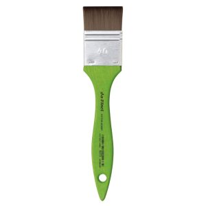 Synthetic Large Area vBrush - da Vinci Fit Synthetic Paint Brush, with Matt Green Handle - Broad brush, Series 5073 Size 40