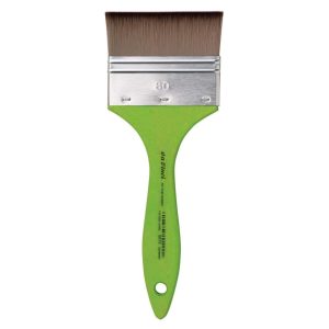 Synthetic Large Area vBrush - da Vinci Fit Synthetic Paint Brush, with Matt Green Handle - Broad brush, Series 5073 Size 80