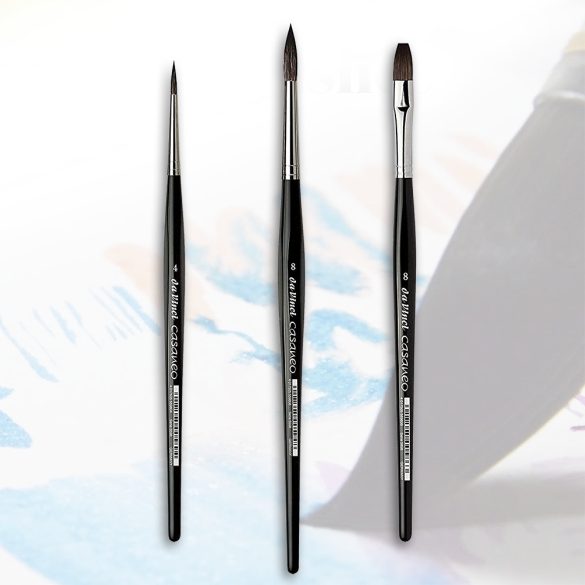 Watercolour Brush Set 4pcs - Da Vinci Casaneo Syntetic "squirrel" 5386 - 3pcs