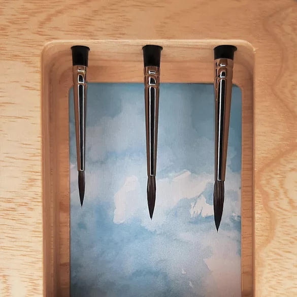Watercolour Brush Set 3pcs - Da Vinci Casaneo Syntetic Squirrel Brush Set - serie: 5598
