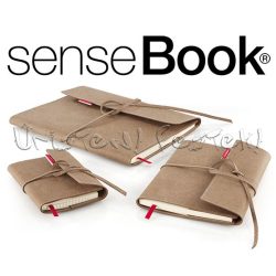   Vázlattömb - SenseBook FLAP - cserélhető betétes, velúr bőrkötésű - KÜLÖNBÖZŐ MÉRETEKBEN!