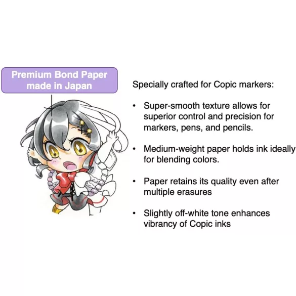 Markertömb - Copic Paper Selections - 157g - 30 lap - L méret