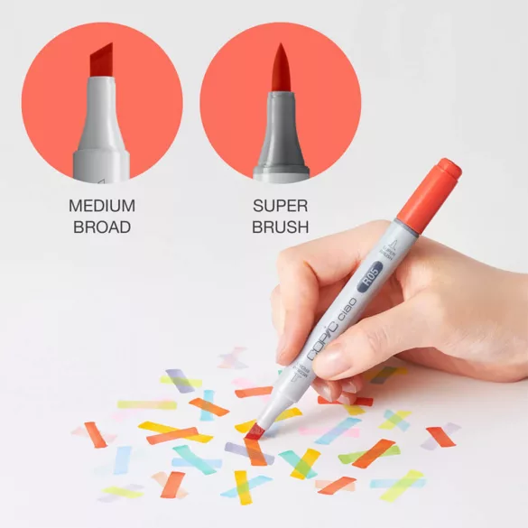 Copic Ciao Art Marker - alkoholos dekorfilc, kétvégű - Salmon Red R05