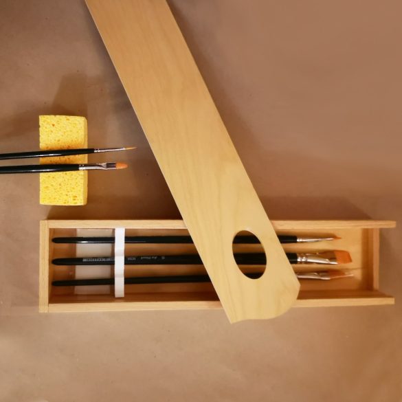 Oil and Acrylic Brush Set wooden box - Da Vinci NOVA Syntetic