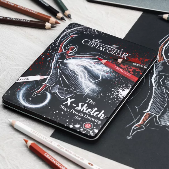 Cretacolor The X-Skectch Mega Pencils Drawing Set 12pcs