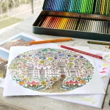 Színesceruza készlet - Faber-Castell Polychromos fadobozban - 48 db-os