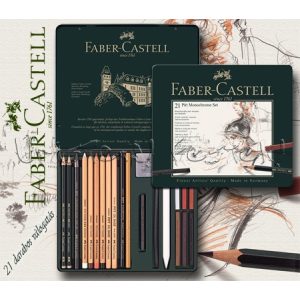 Grafikai készlet - Faber-Castell Pitt Monochrome Set 21pcs