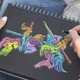 Színesceruza készlet - Faber-Castell Black Edition 24db-os