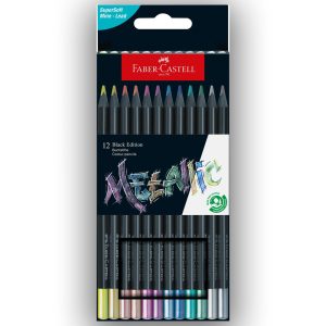 Színesceruza készlet - Faber-Castell Black Edition 24db-os