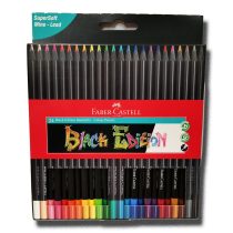   Coloured Pencil Set - Faber-Castell Black Edition colour pencils, cardboard box of 24