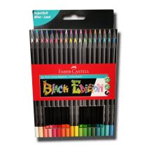   Coloured Pencil Set - Faber-Castell Black Edition colour pencils, cardboard box of 36
