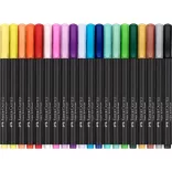 Faber-Castell Brush Pen Set - Black Edition, Cardboard Box of 20