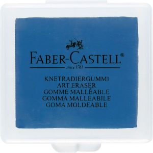 Radír - Faber-Castell Monopol - gyurmaradír MŰANYAG TOKBAN! - türkiz