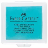 Radír - Faber-Castell Monopol - gyurmaradír MŰANYAG TOKBAN! - türkiz