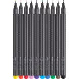Faber-Castell 10 Grip Finepen 0.4mm Set
