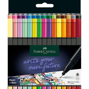 Faber-Castell 30 Grip Finepen 0.4mm Set