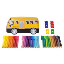   Faber-Castell Connector felt tip pen set School bus, 43 pieces