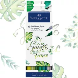   Filckészlet - Faber-Castell Goldfaber Aqua Dual Marker 6 pc- Jungle