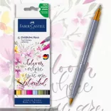 Filckészlet-Art and Graphic kétvégű aquarell filctoll 6db-os GOLDFABER AQUA "Levelezés"