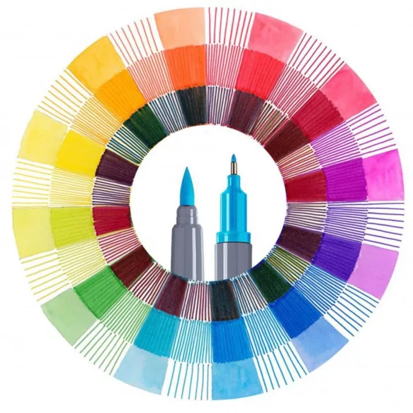 Filckészlet-Art and Graphic kétvégű aquarell filctoll 6db-os GOLDFABER AQUA "Basic"