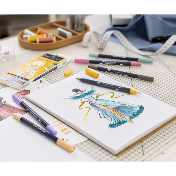 Filckészlet - Faber-Castell Goldfaber Sketch Alcohol-based Dual Marker 6 pc - Fashion