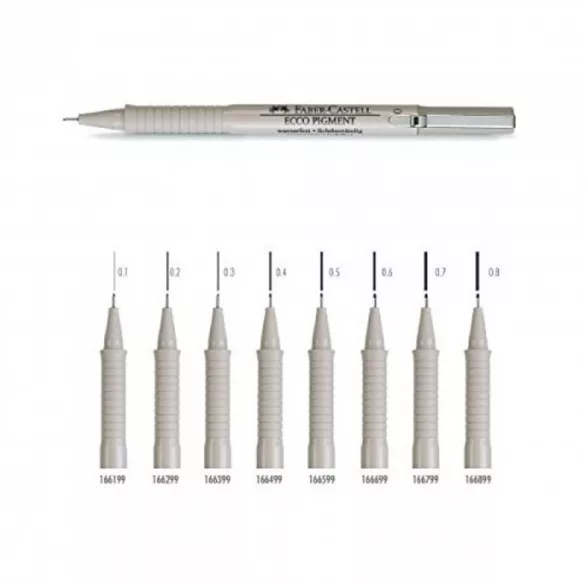 Filc - Faber-Castell Ecco Pigment Ink Pen - tűhegyű tustoll 0,8