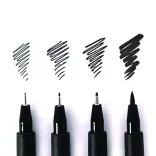 Artist Pens Black Manga Set - Faber-Castell - 4pcs