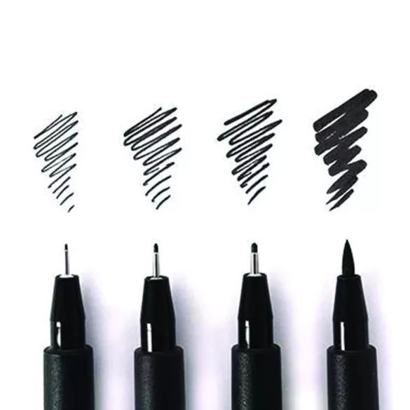Artist Pens Black Manga Set - Faber-Castell - 4pcs