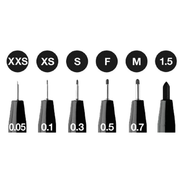 Filckészlet - Faber-Castell 6 Pitt Artist Pens Manga Shonen Set