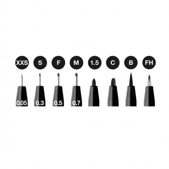 Filckészlet - Faber-Castell 6 Pitt Artist Pens Manga Shonen Set