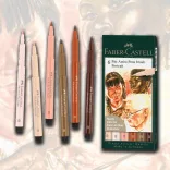 Filckészlet - Faber-Castell 6 Pitt Artist Pens Brush Portrait