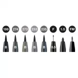 Filckészlet - Faber-Castell 6 Pitt Artist Pens Manga Shonen Set