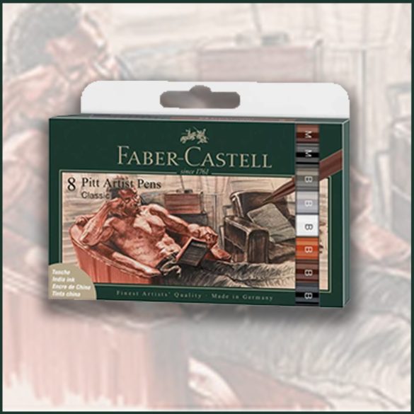 Faber- Castell 8 Pitt Artist Pens - Classic