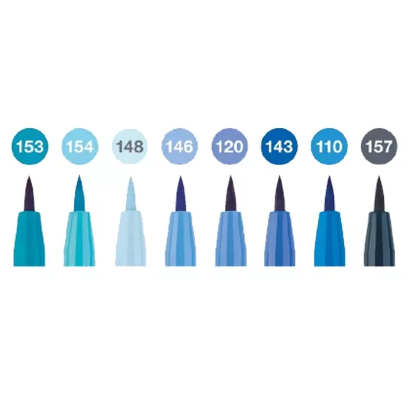 Filckészlet - Faber- Castell 8 Pitt Artist Pens - The Blues