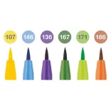 Faber-Castell Pitt Artist Pen Brush India ink pen, wallet of 6, Summer vibes