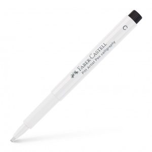 Faber-Castell Pitt Artist Pen Calligraphy India ink pen, white