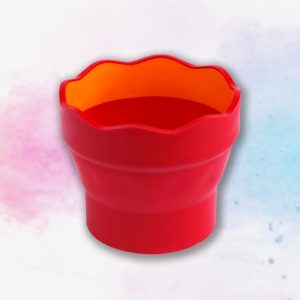 Water cup - Faber-Castell Clic&Go - Red and Orange