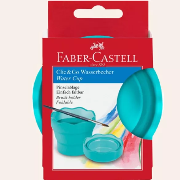 Water cup - Faber-Castell Clic&Go turquoise 