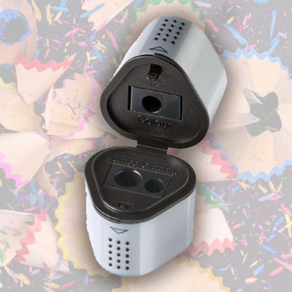 Faber-Castell; Trio sharpening box Grip Colour silver