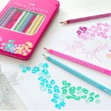 Coloured Pencil Set - Faber-Castell Sparkle colour pencil tin with 12 Sparkle colour pencils
