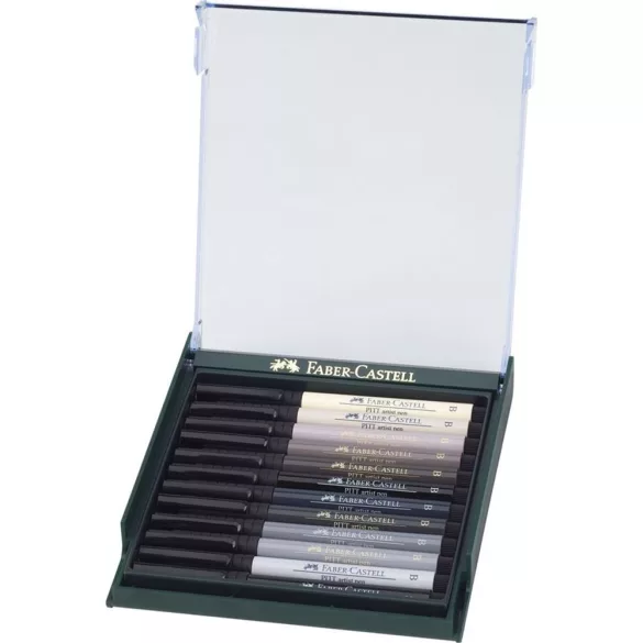 Filc készlet Faber-Castell 12 Pitt Artist Pen Set - Earth tones