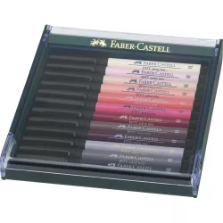   Faber-Castell Pitt Artist Pen Brush India ink pen, set of 12, Portrait