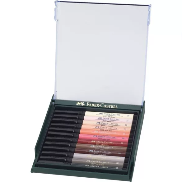 Filc készlet Faber-Castell 12 Pitt Artist Pen Set - Portrait
