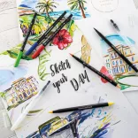 Filckészlet - Faber-Castell 6 Pitt Artist Pens Manga Shonen Set