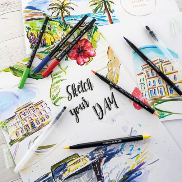 Eberhard-Faber Artist Color Sketch Marker, cardboard box of 12 colours