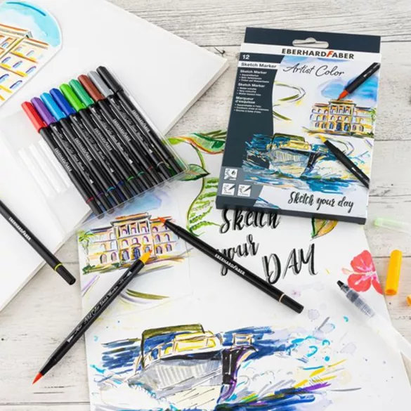 Filckészlet - Faber-Castell 6 Pitt Artist Pens Manga Shonen Set